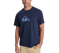 QUIKSILVER MENS T SHIRT.NEW COMP LOGO NAVY BLUE COTTON SHORT SLEEVED TOP TEE S26