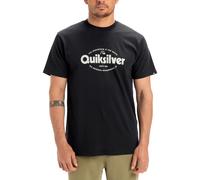 QUIKSILVER MENS T SHIRT.NEW E V SHAPE NAVY BLUE COTTON SHORT SLEEVED TOP TEE S25