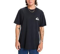 QUIKSILVER MENS T SHIRT.NEW MINI LOGO BLACK COTTON SHORT SLEEVED TOP TEE S26