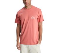 QUIKSILVER MENS T SHIRT.NEW MINI LOGO DESERT SAND COTTON SHORT SLEEVED TOP S26