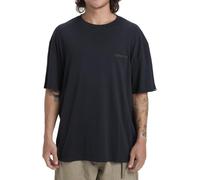 QUIKSILVER MENS T SHIRT.SALT WATER PLAIN BLACK COTTON SHORT SLEEVED TOP TEE S25