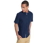 Quiksilver Mens Time Box Short Sleeve Shirt Dark Navy M