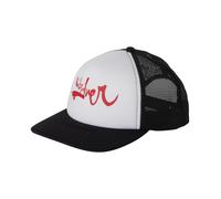 QUIKSILVER MENS TRUCKER CAP.DNA IMPAIRED BLACK MESH SNAPBACK BASEBALL HAT W24