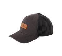 QUIKSILVER MENS TRUCKER CAP.DOWN THE HATCH BLACK MESH SNAPBACK BASEBALL HAT S25