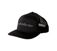 QUIKSILVER MENS TRUCKER CAP.NEW OMNI BLACK FOAM MESH SNAPBACK BASEBALL HAT W25