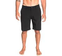 Quiksilver Men's Union Amphibian Hybrid 20 Inch Outseam Water Friendly Short Casual, Black Solid, 30