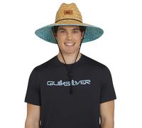 Quiksilver Men's Wide Brim Outdoor Lifeguard Straw Sun Hat, Limpet Shell, L-XL