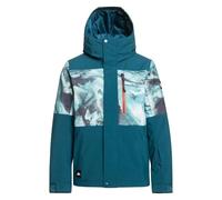 Quiksilver Boy's Mission Printed Block Jacket (Toddler/Little Kids/Big Kids) Resin Tint Majolica Blue SM (10 Big Kid)