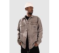 Quiksilver Mohab Washed Twill Long Sleeve Shirt Brown M Men