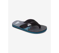 Quiksilver Molokai Layback Flip Flops Black Blue Kids - 22