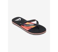 Quiksilver Molokai Stripe Flip Flops Black Orange - 39