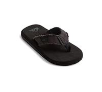 Quiksilver Monkey Abyss, Boys’ Flip Flops, Black (Black/Black/Brown), 13 Child UK (32 EU)
