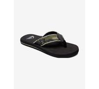 Quiksilver Monkey Abyss Flip Flops Black Green - 40
