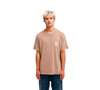 Quiksilver Neon Blue Short Sleeve T-shirt Brown 2XL Men