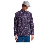 Quiksilver - No Destination Full Zip Graystone Linear Stamp - L - Fleece