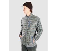 Quiksilver No Destination Fz Fleece Jacket granite terra stripe M
