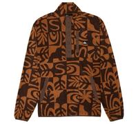 Quiksilver - No Destination Half Snap - Fleece jumper size S, brown