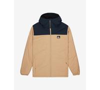 Quiksilver Overcast 3K Warm Hooded Jacket Beige Night Blue - S