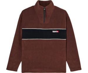 Quiksilver - Polaire demi-zippée - YG Cruz Polar Half Zip Fleece Java for Men - Size L - Burgundy Burgundy L