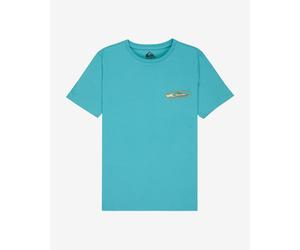 Quiksilver Quik Globe Short Sleeve T-Shirt Turquoise Kid - 10