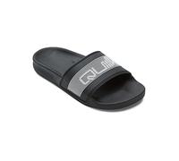 Boy's Quiksilver Kids Rivi Wordmark Summer Beach Pool Slide Slider Sandals - Black - Size: 3 uk