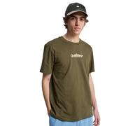 Quiksilver Fineline Short Sleeve T-Shirt Khaki Green - S