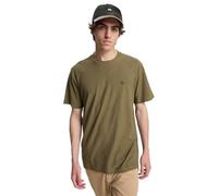 Quiksilver Short Sleeve T-Shirt SLUB Roundneck Mens Brown