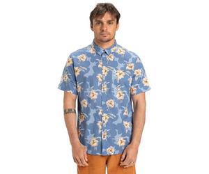 Quiksilver Short Sleeved Shirt APERO Classic SS Men Blue L