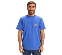 Men's Quiksilver Mens Ev Beach Blast Short Sleeve T-Shirt - Blue - Size: 38/Regular