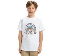 Boy's Quiksilver Kids Ev Skull Feast Short Sleeve T-Shirt - White - Size: 10 years/11 years
