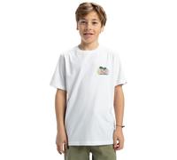 Men's Quiksilver Kids Ev Sunny Palms Short Sleeve T-Shirt - White - Size: 38/Regular