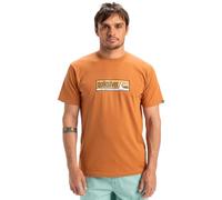 Quiksilver Short-Sleeved T-Shirt EVO Endless Type SS Men Brown XL