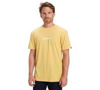 Quiksilver Short-Sleeved T-Shirt Fineline SS Men's Yellow XL