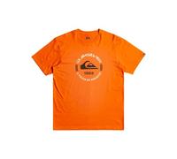 Quiksilver Short-Sleeved T-Shirt Men Circle Logo SS S Brown