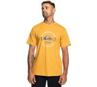 Quiksilver Short-Sleeved T-Shirt Men Circle Logo SS XS Yellow