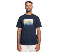 Quiksilver Short-Sleeved T-Shirt Men QS Gradient Mountains SS L Blue