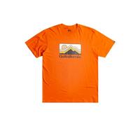 Quiksilver Short-Sleeved T-Shirt Men QS Gradient Mountains SS L Brown