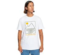Quiksilver Short-Sleeved T-Shirt QS Outline Mountains SS Men White XL