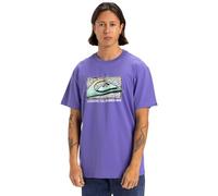 Quiksilver Short-Sleeved T-Shirt Retro Fade SS Men Purple XS