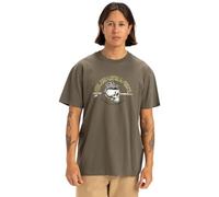 Quiksilver Short-Sleeved T-Shirt Skull Lines SS Men Brown L