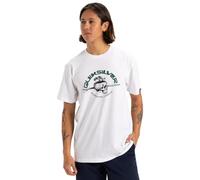 Quiksilver Short-Sleeved T-Shirt Skull Lines SS Men White M