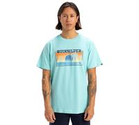 Quiksilver Short-Sleeved T-Shirt Sun Faded SS Men Blue L