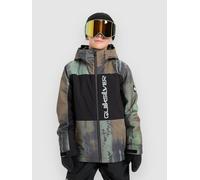 Quiksilver Snow Jacket Side HIT Block Jacket Boy's Green 16