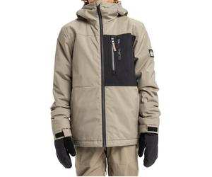Quiksilver - Ski/snowboard jacket - Side Hit Solid Youth Jacket Fallen Rock - Kid Size 10 y - Beige Beige 10 y