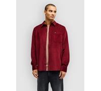 Quiksilver Smoke Trail Cord Shirt oxblood red XS