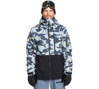 Quiksilver Snow Jacket Mission Printed Block JK Men Grey XL