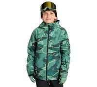 Quiksilver Snow Jacket Mission Printed Jacket Boy's Green 14