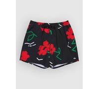 Quiksilver Stretch Printed Volley 16 Boardshorts black street floral L