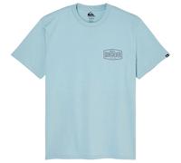 QUIKSILVER MEN T SHIRT.SURF GARAGE BLUE BACK PRINT COTTON SHORT SLEEVED TOP W26