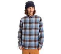 Quiksilver Sweater Motherfly Plaid LS Shirt Men's Blue XL